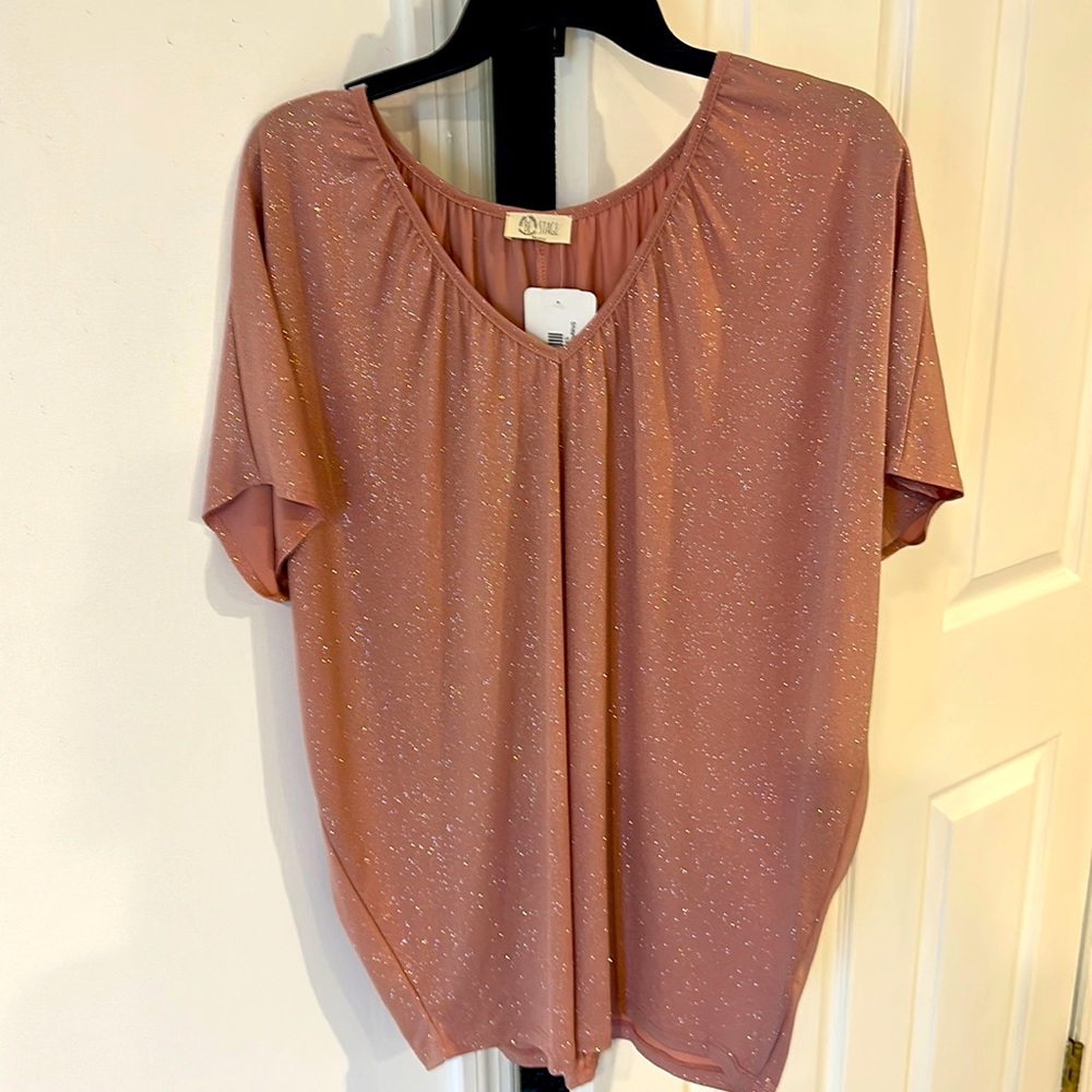 Sparkly pink top